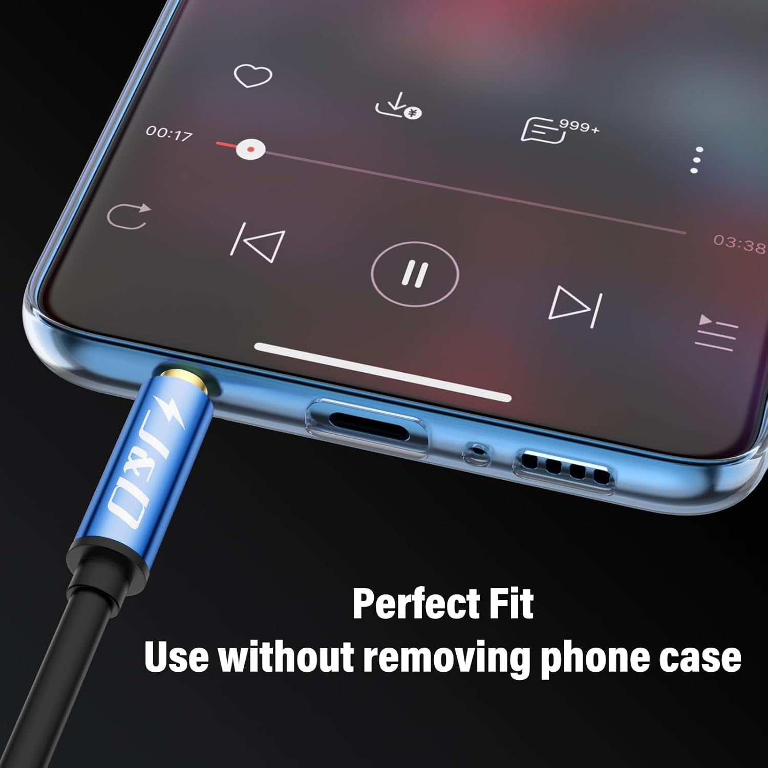Thumbnail 5 de J&D 3.5mm to 2 RCA Stereo Audio Cable (10 ft) with Gold-Plated Connectors