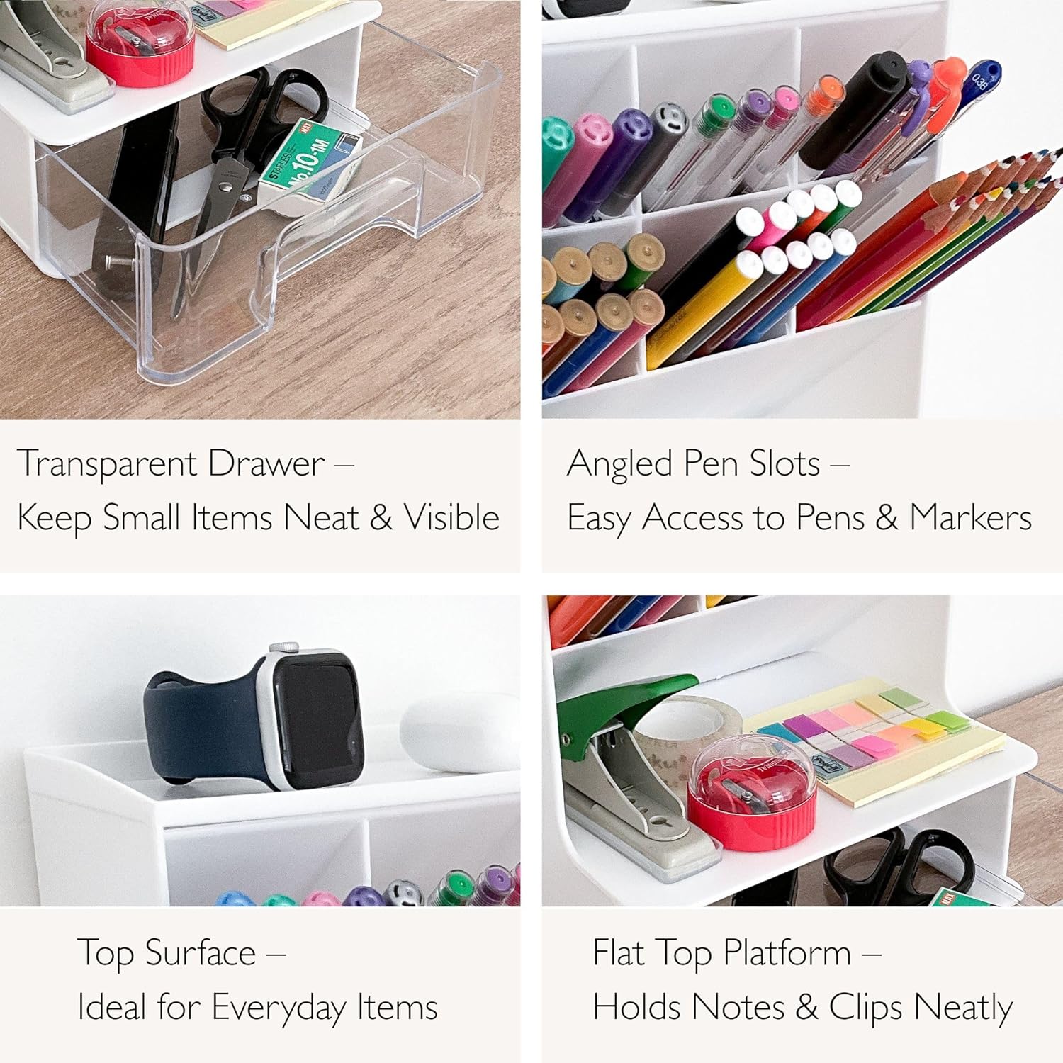 Thumbnail 2 de ADVEXGP White Desk Organiser 🖊️