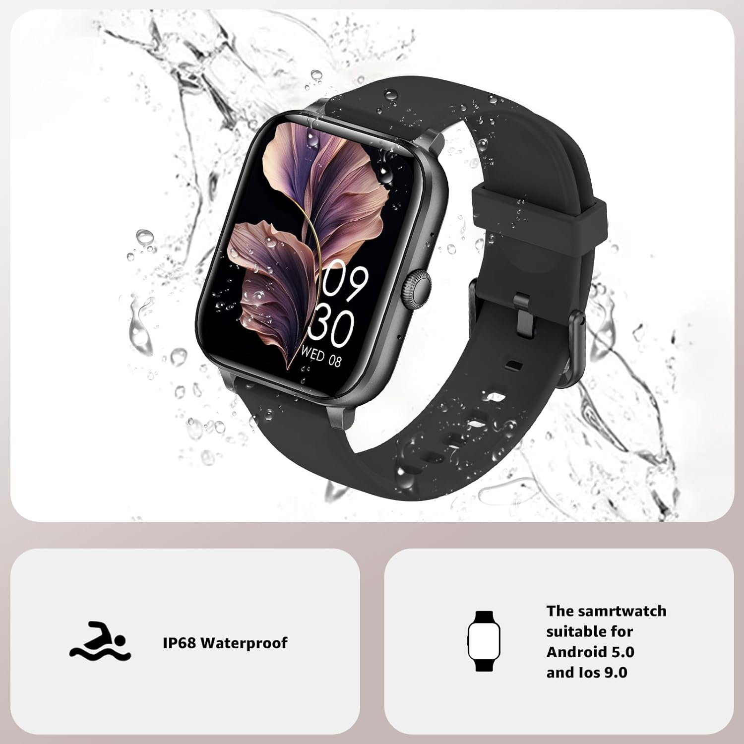 Thumbnail 6 de Smart Watch for Men & Women with 1.83" HD Touchscreen, 123+ Sports Modes, Bluetooth Calling and Health Tracking