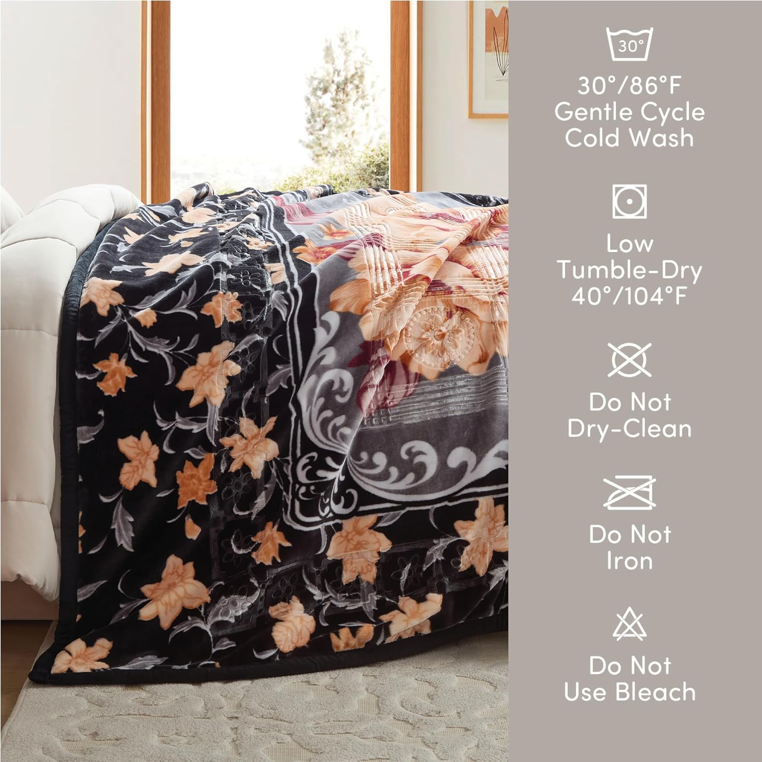 Thumbnail 5 de Nestl Korean Mink Blanket Queen Size (79 x 94) — 9 Lbs Velvet Fleece, 2-Ply Warm & Thick