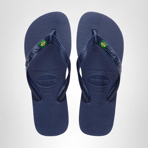 Thumbnail 6 de Havaianas Top Brasil Unisex Adults Flip Flop – Navy Blue, UK 9/10