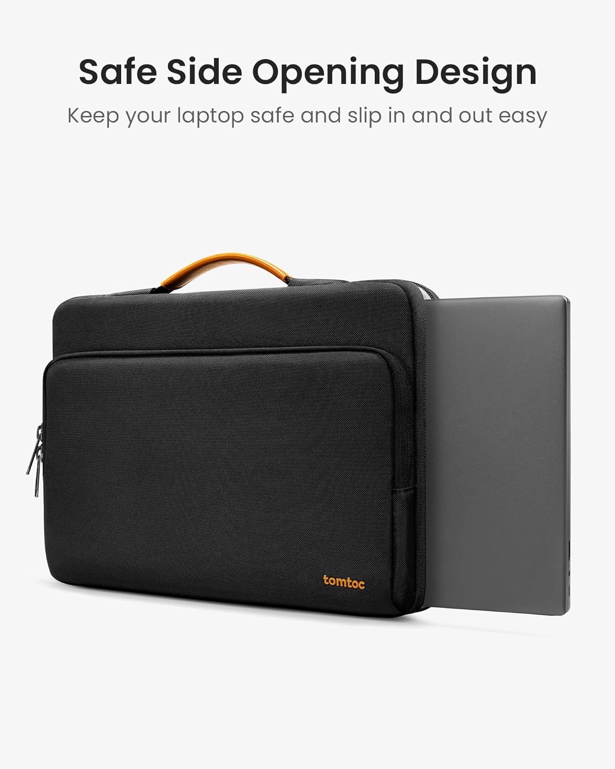 Detalle de tomtoc 360 Protective Laptop Shoulder Bag for 17–17.3 inch Laptops – Military-grade protection with organised storage