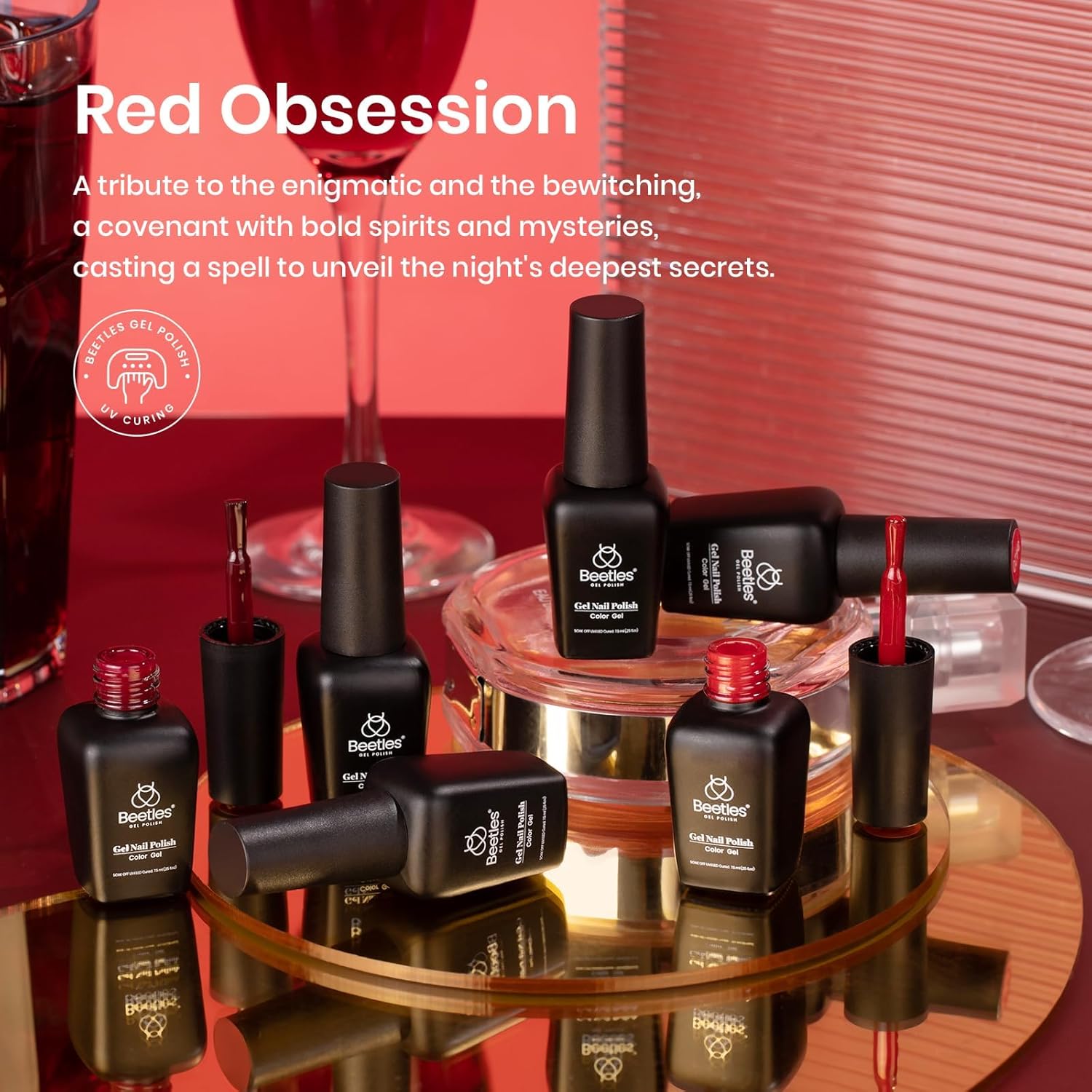 Thumbnail 1 de Beetles Red Gel Polish Set 6 Colors 💅