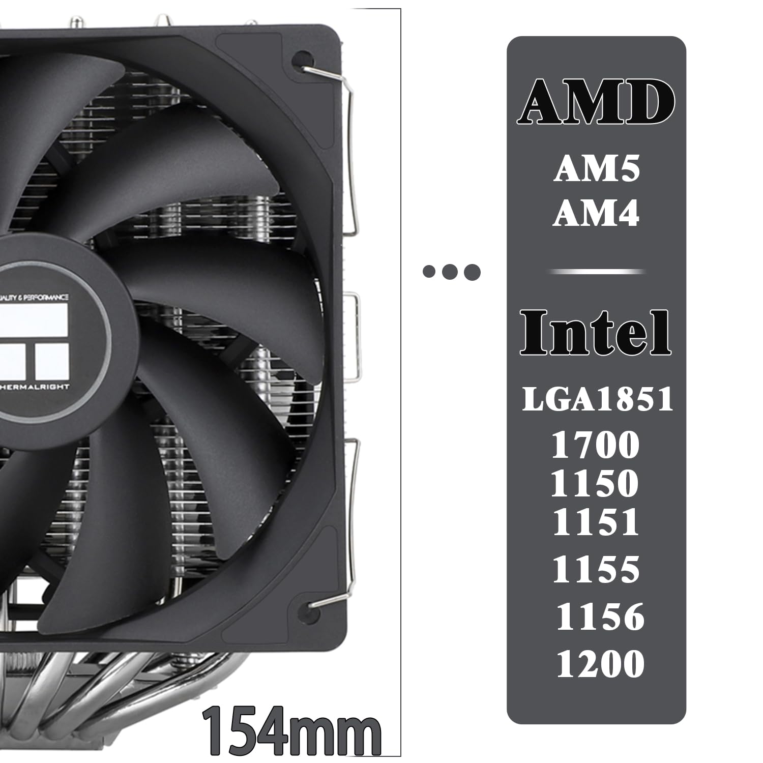 Thumbnail 2 de TR-Thermalright Peerless Assassin 120 SE Extrem CPU-Luftkühler – Dual Tower, 6 Heatpipes, 120 mm PWM-Lüfter