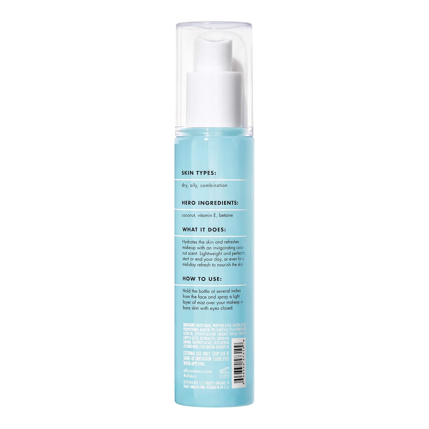 Detalle de e.l.f. SKIN Holy Hydration! Hydrating Coconut Mist