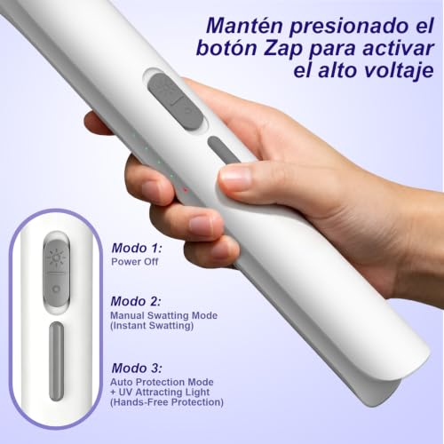 Thumbnail 6 de Toolviann Raqueta Matamoscas Eléctrica 2 en 1 4000V, USB-C y 1800 mAh