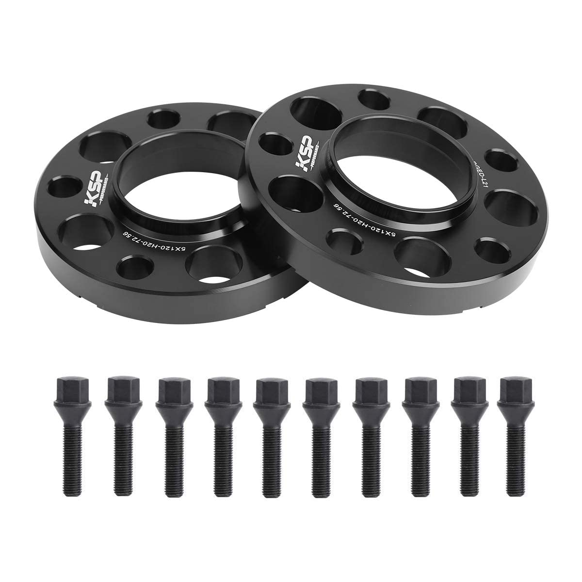 KSP Hubcentric Wheel Spacers (5x120, 20mm) M12x1.5 for 72.56mm Hub Bore