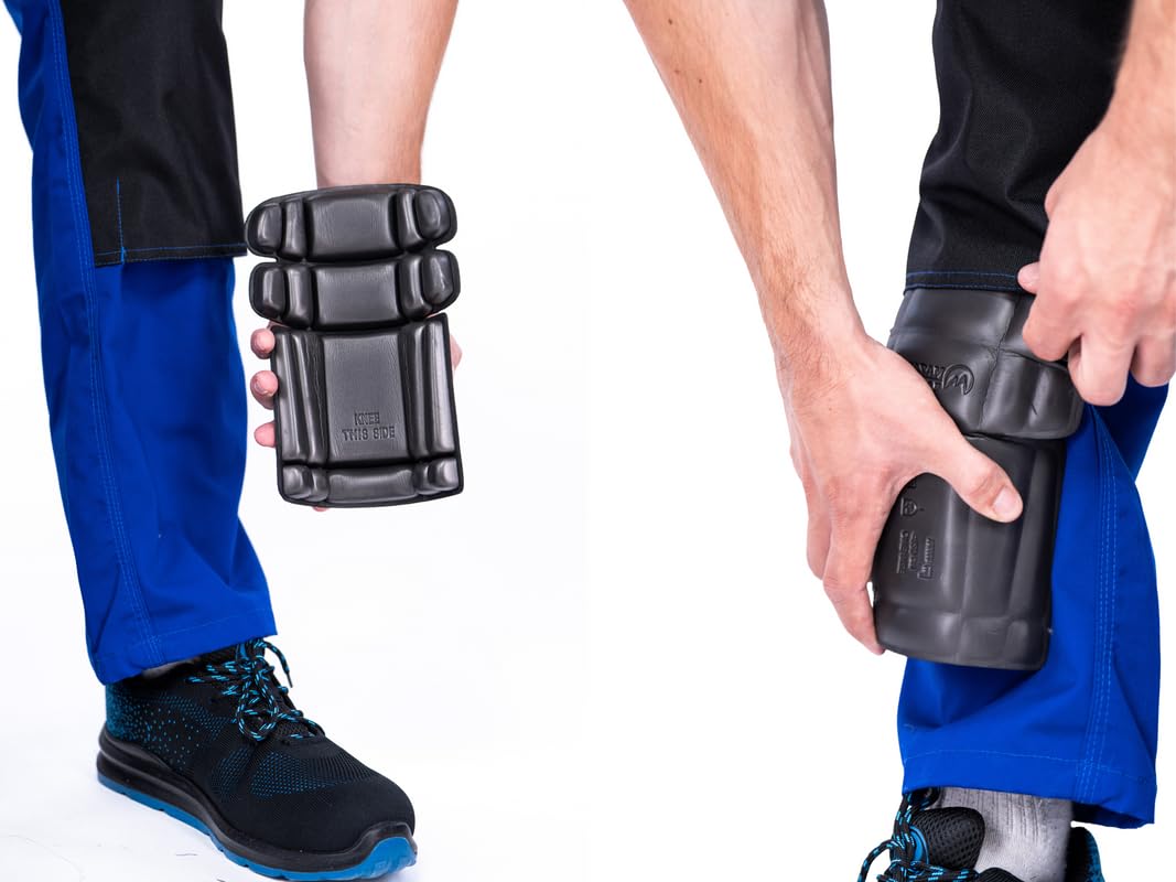 Thumbnail 3 de 1 paio di ginocchiere flessibili in schiuma per pantaloni da lavoro e salopette