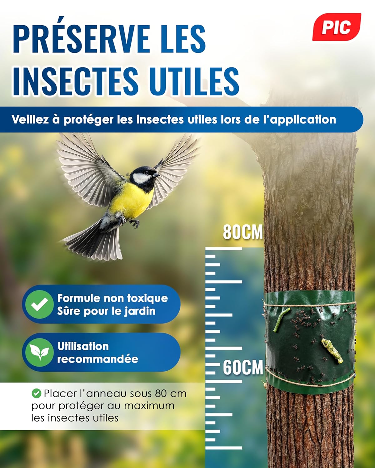 Thumbnail 5 de PIC Bande Glue Arbre Fruitier – bande de colle arboricole anti-fourmis, 10 mètres