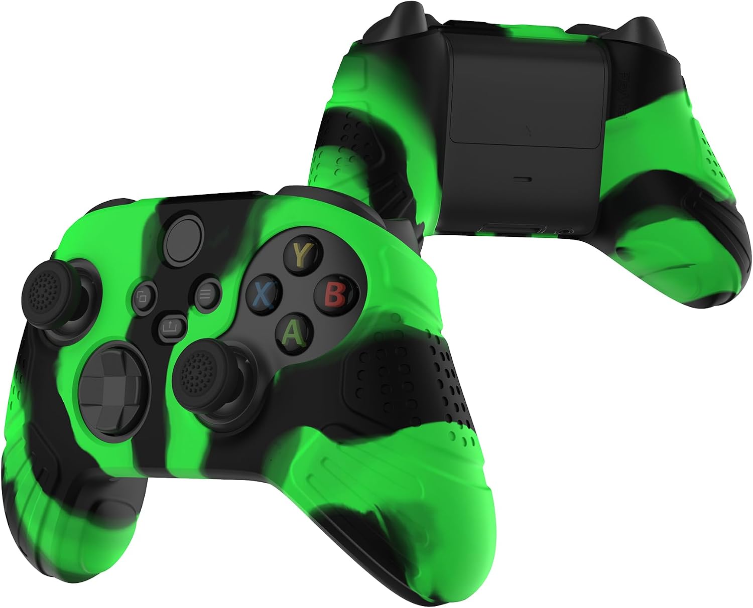 Thumbnail 4 de eXtremeRate PlayVital Guardian Edition Silicone Case for Xbox Series S/X Controller (Green/Black)