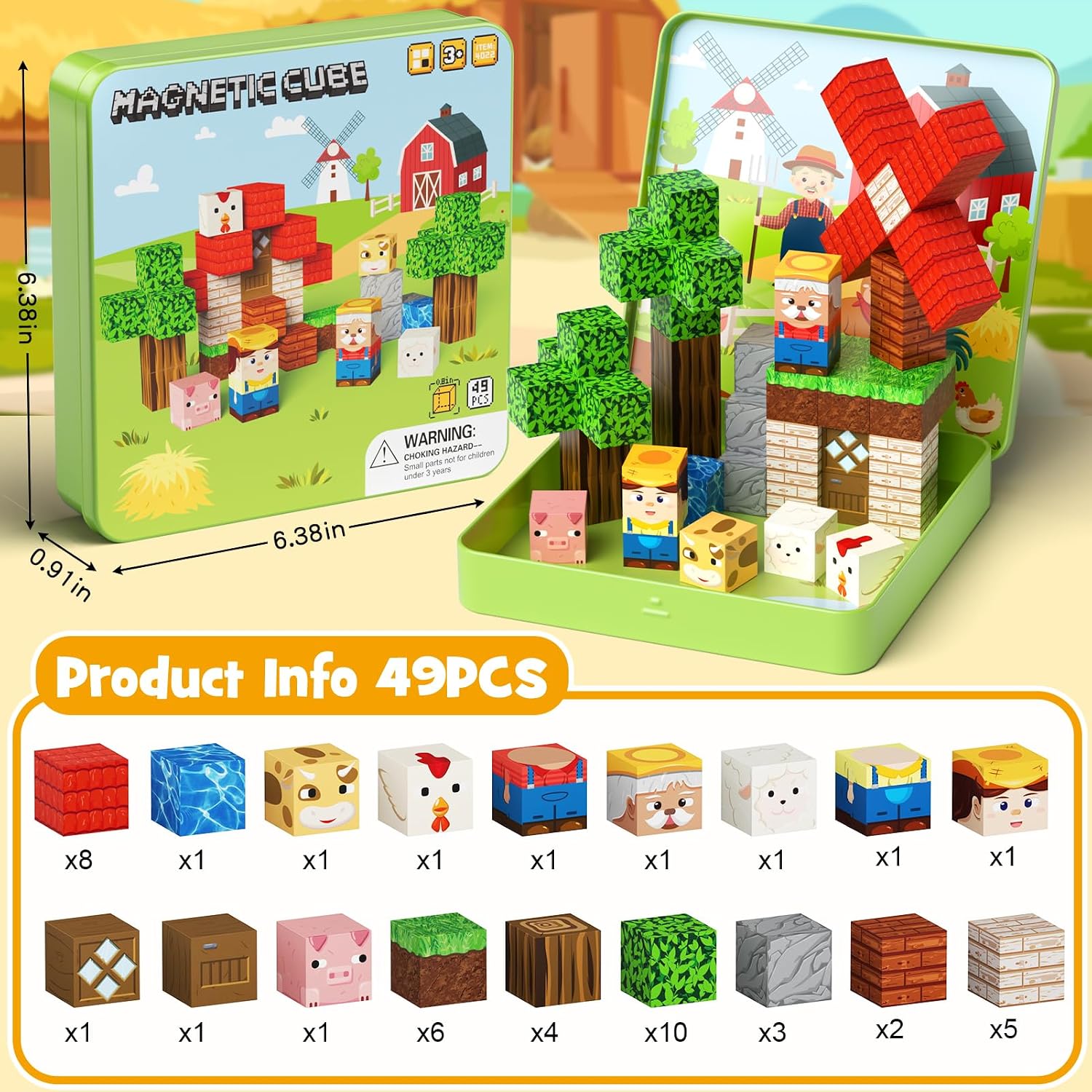 Thumbnail 6 de Magnetic Travel Toy Set, 49 Pieces