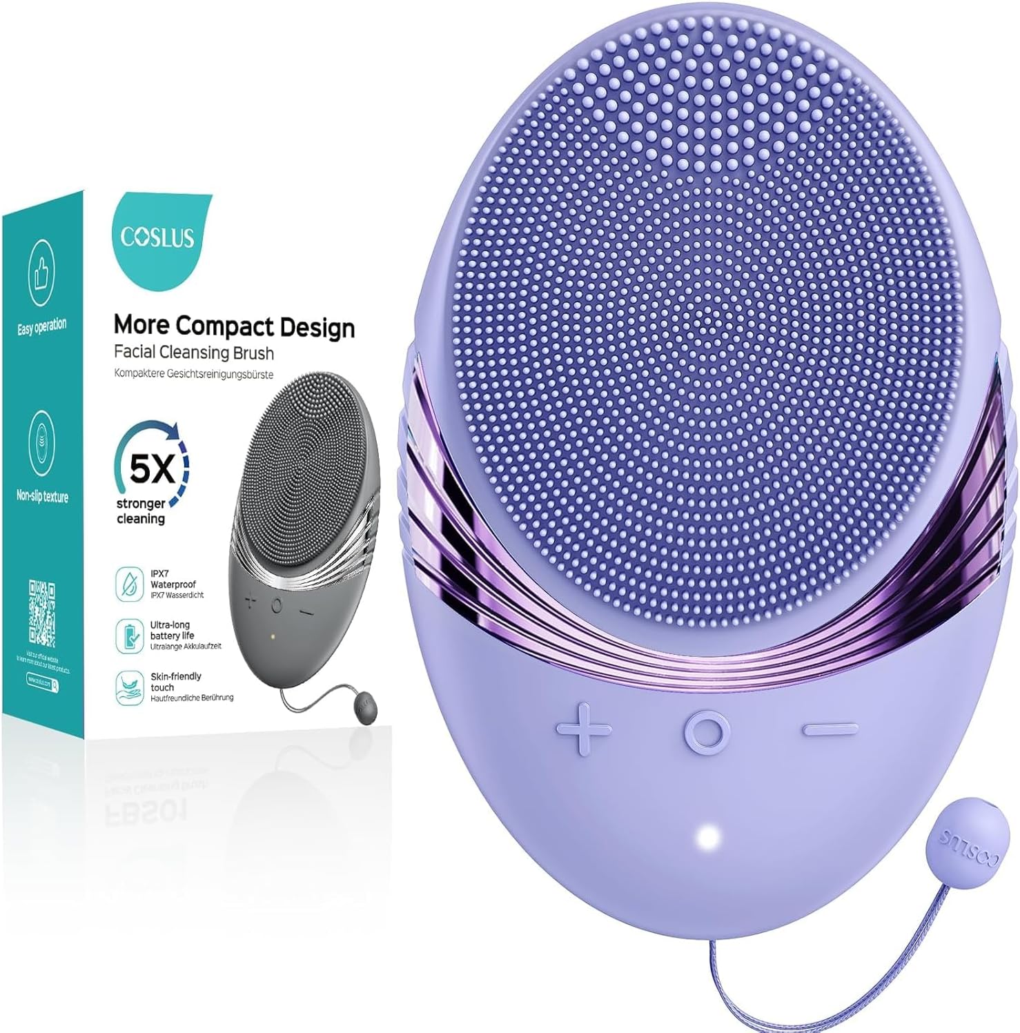 Detalle de COSLUS Face Scrubber 5‑mode Waterproof Brush