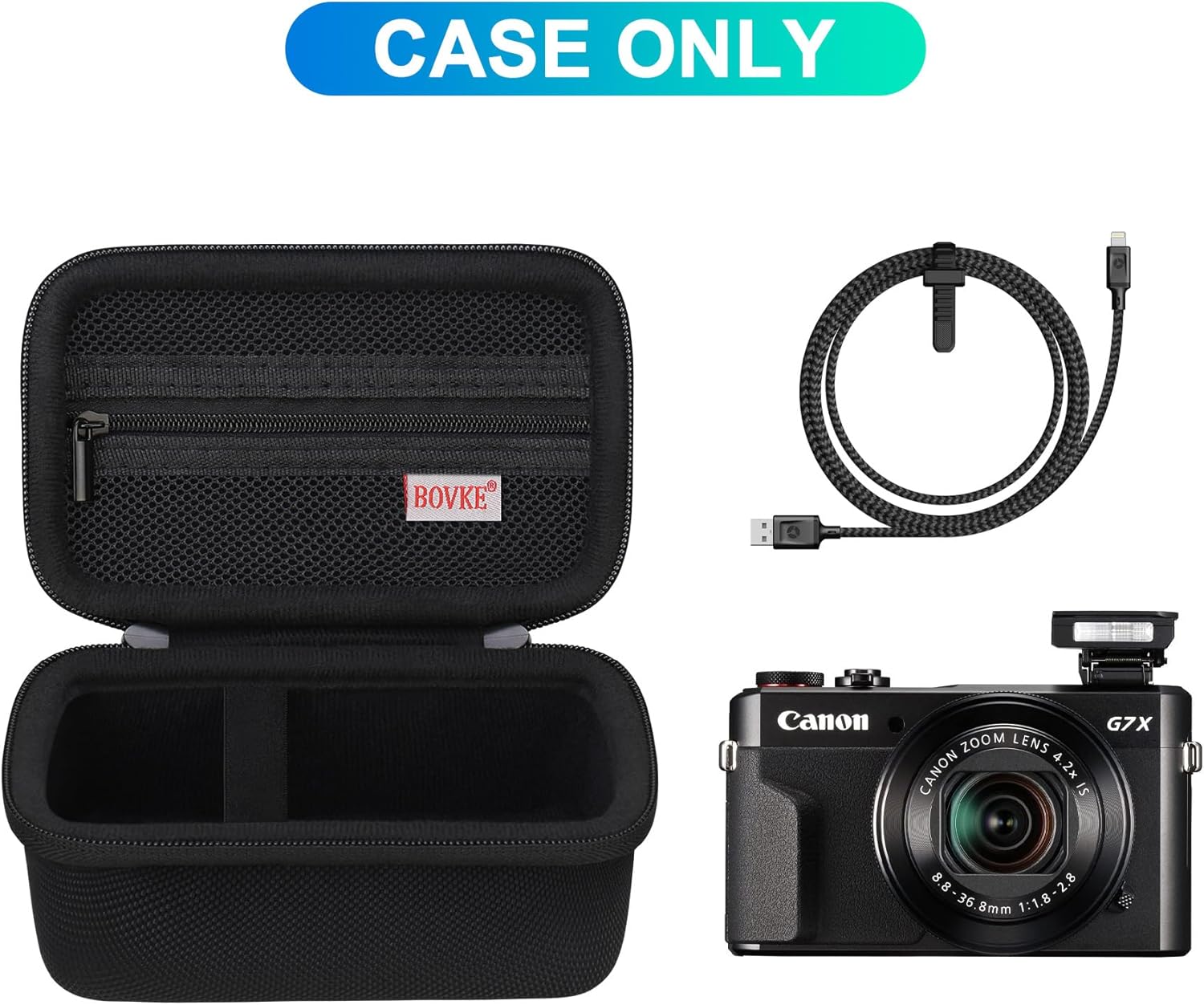 Detalle de BOVKE Camera Case for Canon PowerShot G7 X Mark III