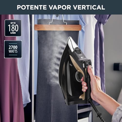 Thumbnail 2 de Rowenta Focus Excel DW5325: plancha de vapor vertical 2700 W con modo Eco y suela Microsteam Laser