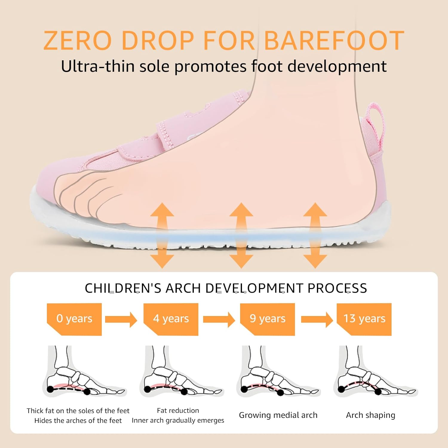 Thumbnail 3 de Kids barefoot trainers with wide toe box