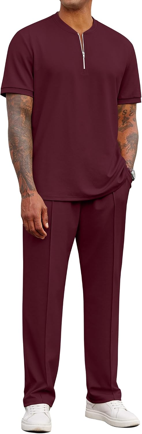Detalle de COOFANDY Men's Two-Piece Outfit