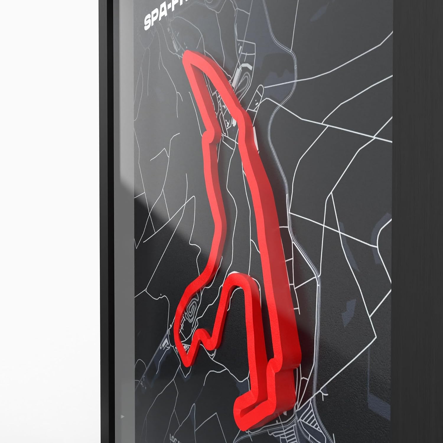 Detalle 2 de A3 Motorsport Poster 3D im Holzrahmen