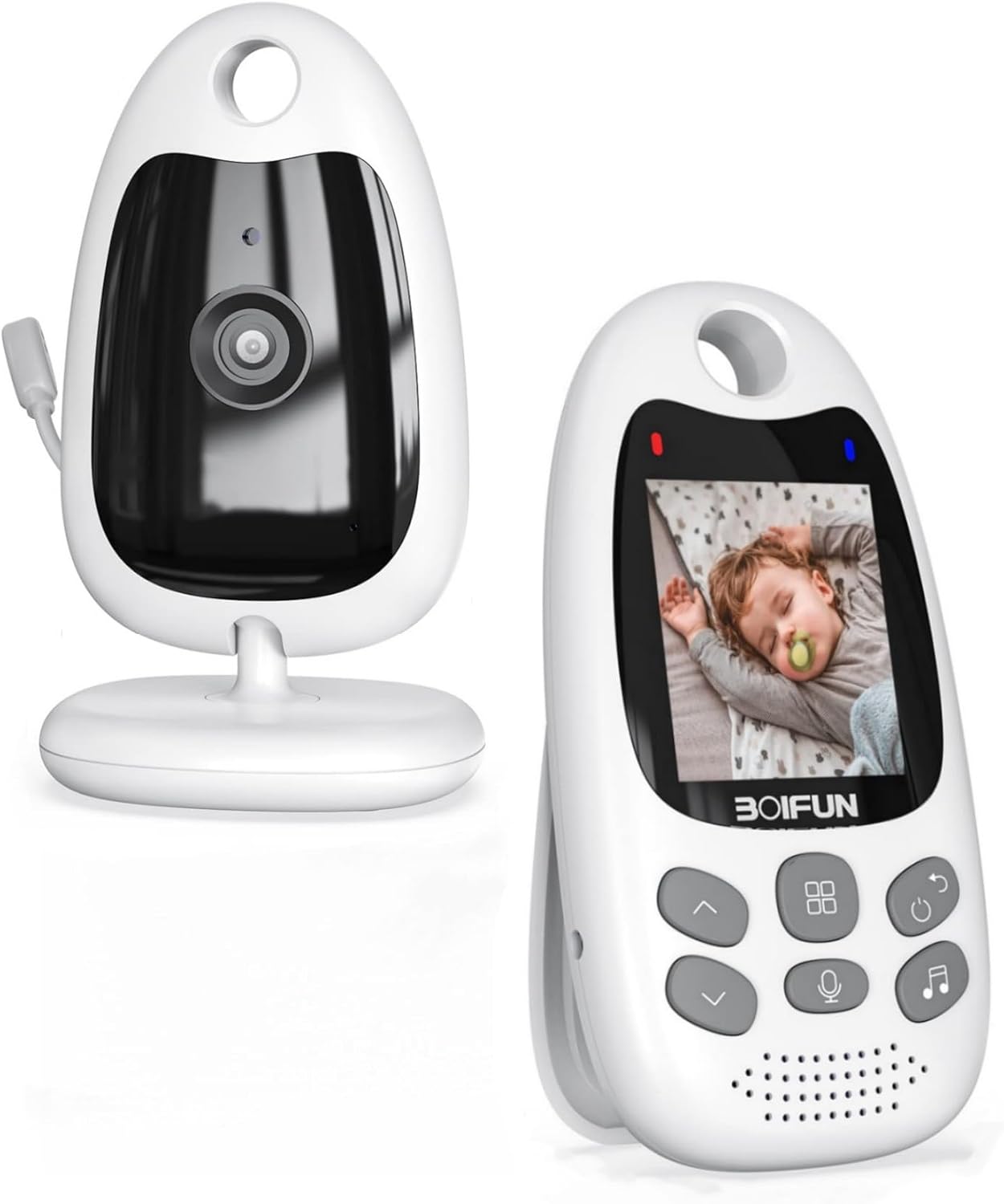 BOIFUN Babyphone mit Kamera 2" und 720p