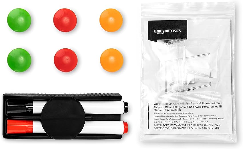 Thumbnail 6 de Amazon Basics Pizarra blanca magnética 150 × 100 cm 📋