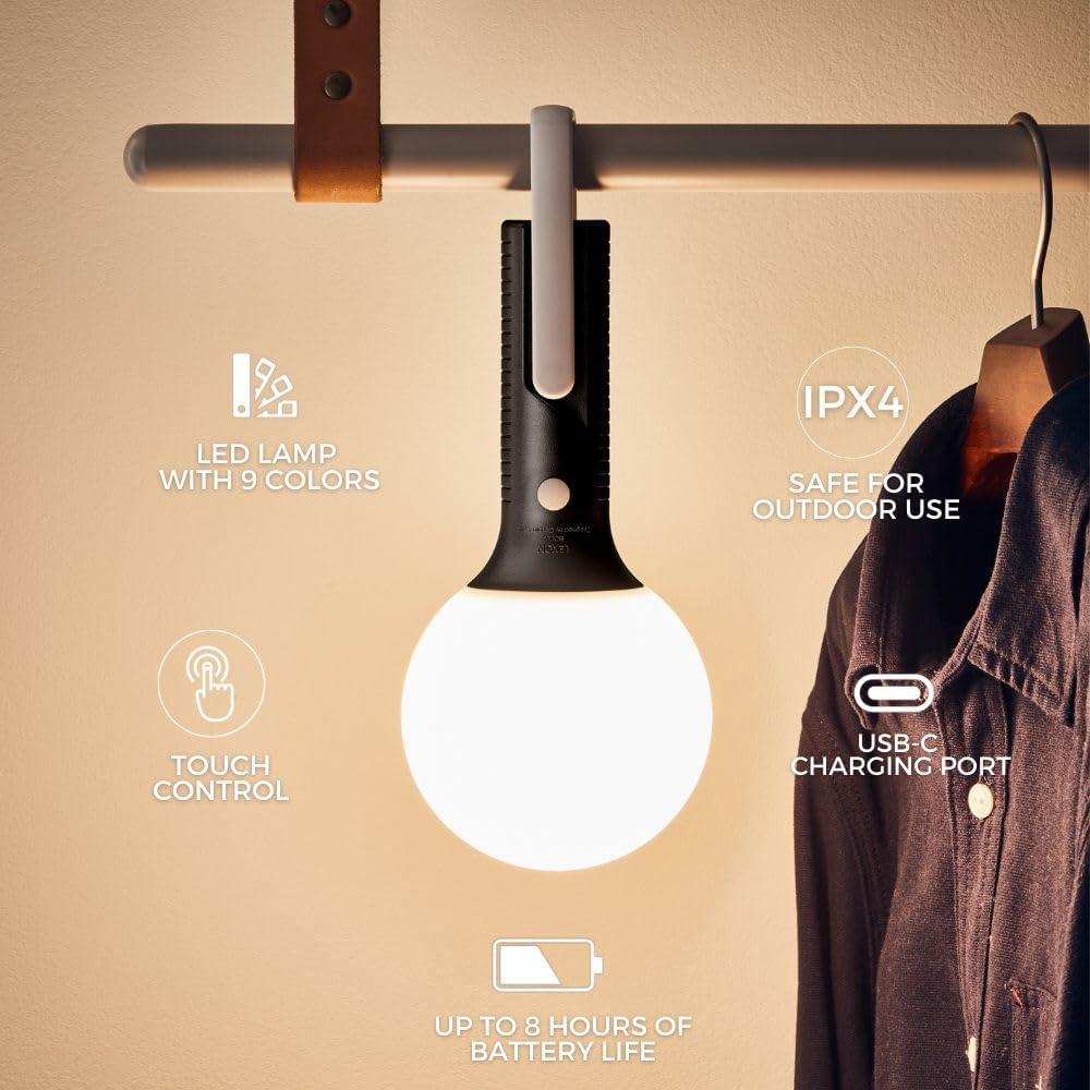 Thumbnail 2 de Lexon Lampe LED Multiposition – utilisation intériore/extériore, lumière blanche froide (Doré)