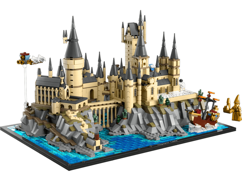Detalle de LEGO Harry Potter Schloss Hogwarts mit Schlossgelände 76419 – komplexes Bauprojekt für Fans