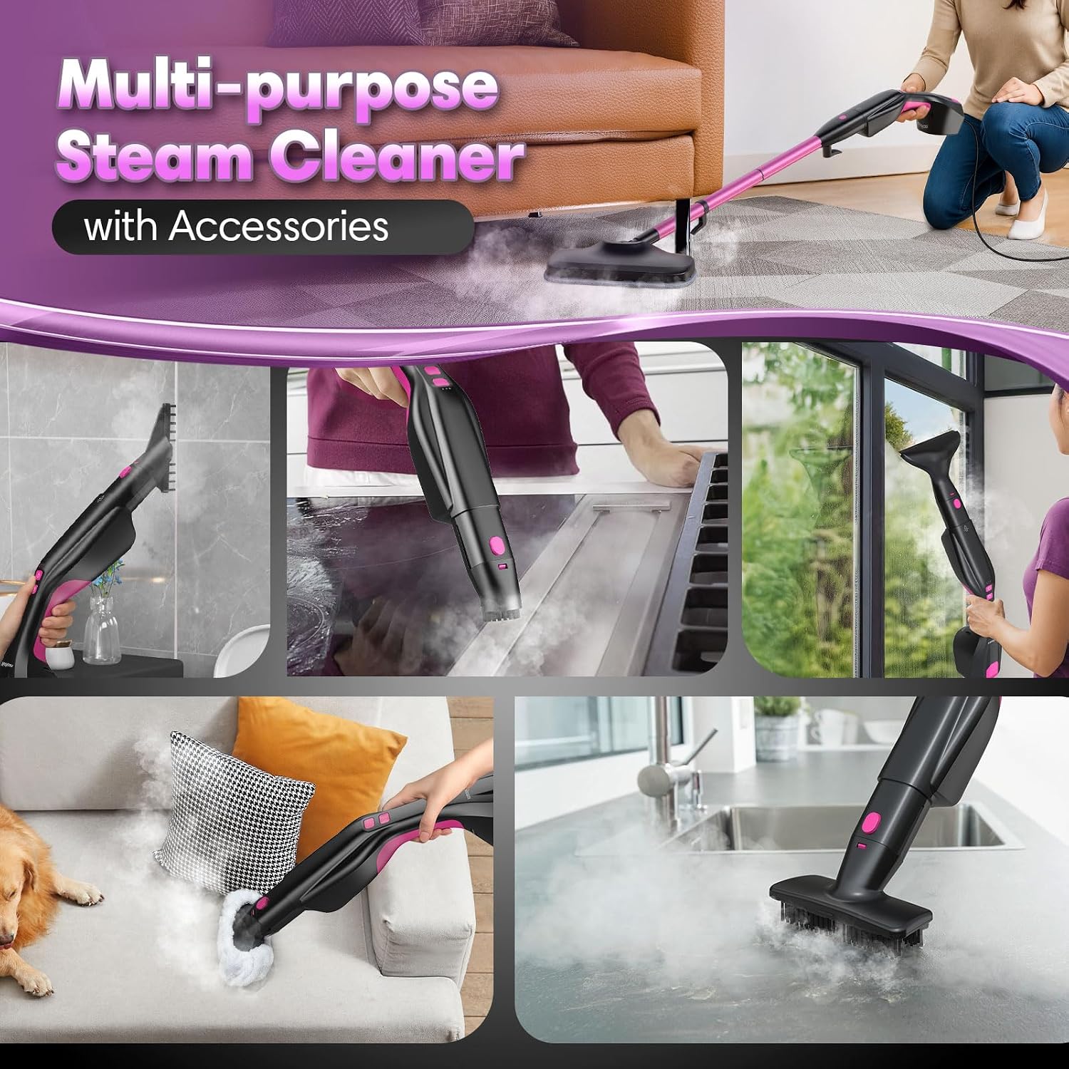 Thumbnail 6 de HomeNova Steam Mop 18-in-1, 1000W