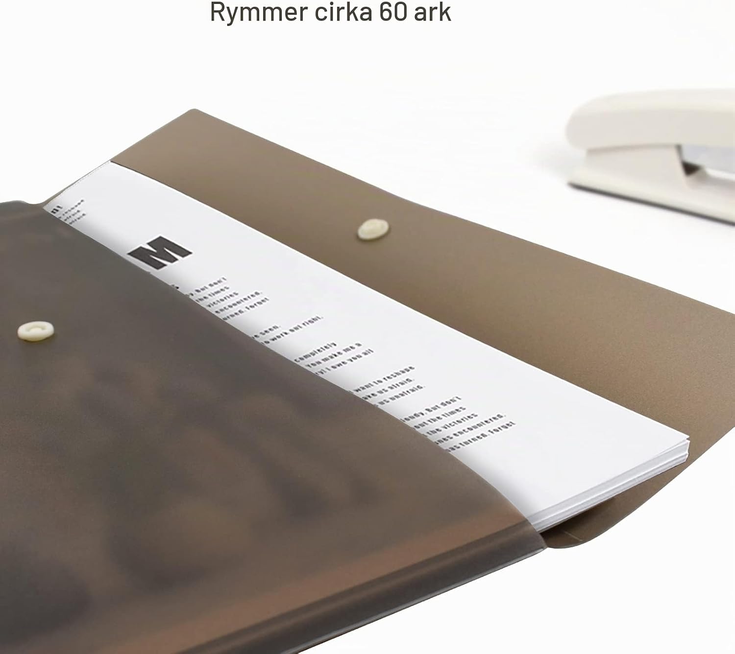 Thumbnail 4 de VANRA 30000136 dokumentmappar för A4, 5-pack i brun PP med tryckknapp