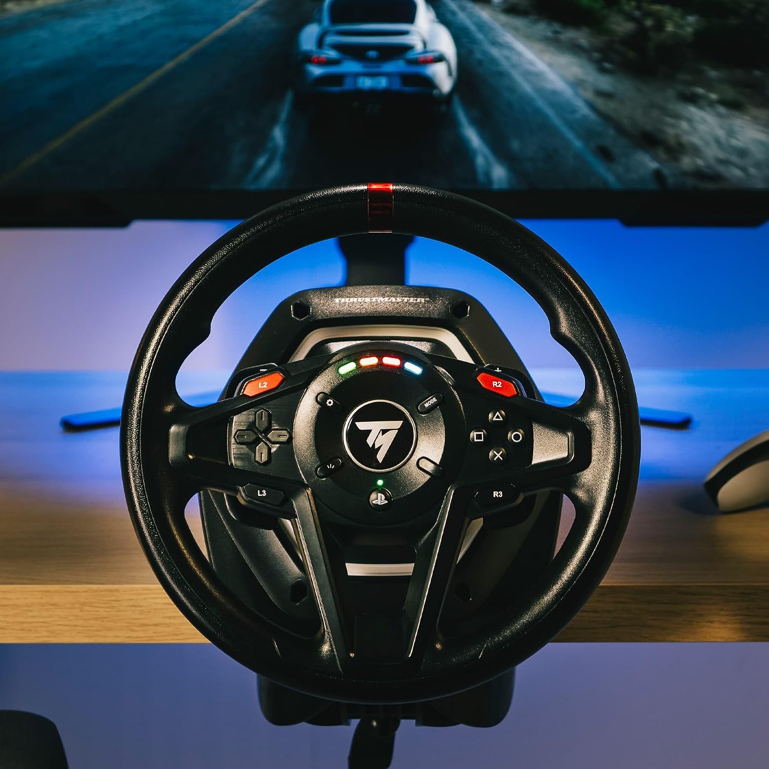Thumbnail 3 de Thrustmaster T128 volante Force Feedback con pedali magnetici per PS5, PS4 e PC