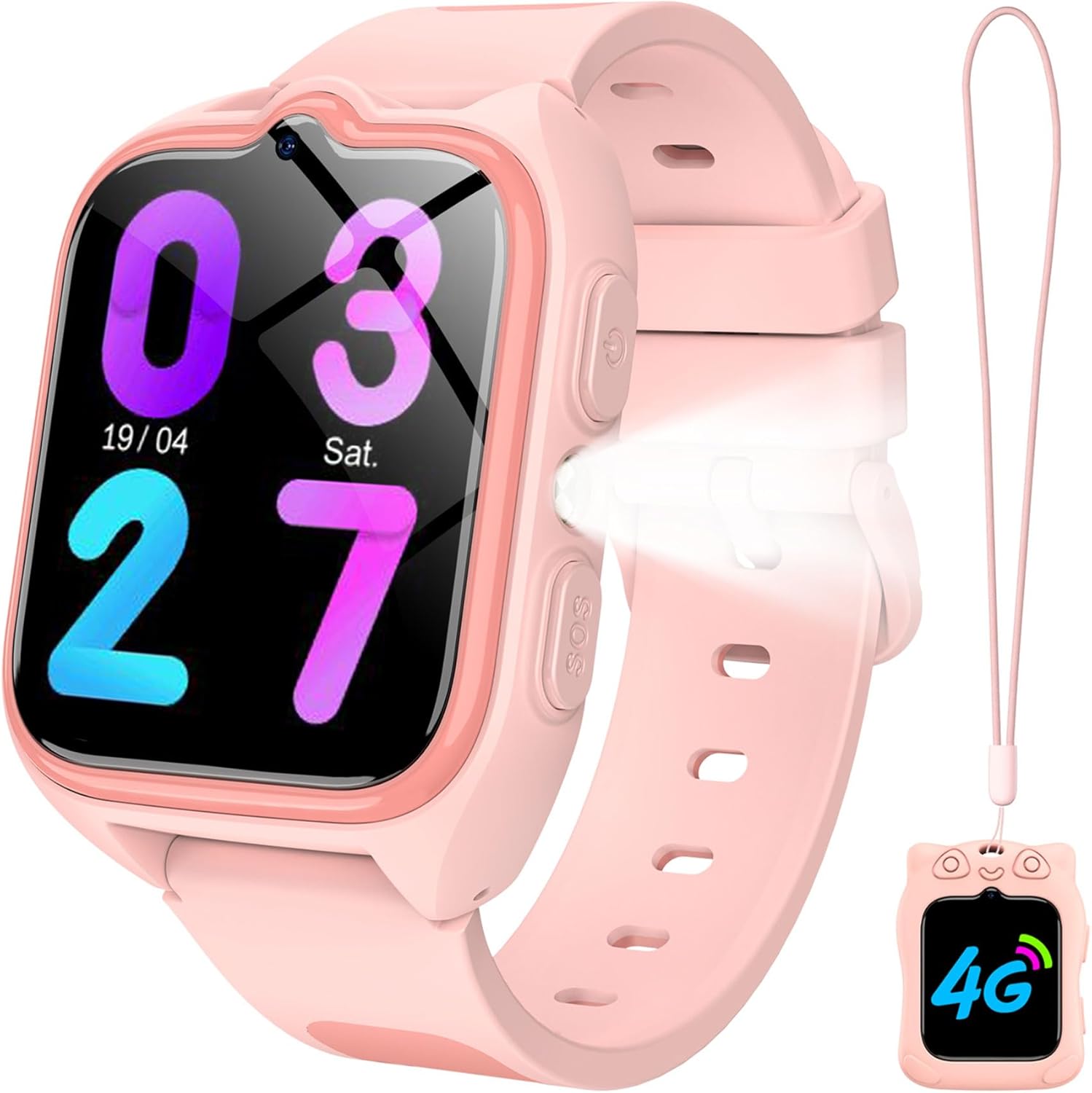 Detalle de IOWODO Smartwatch Bambini 4G con GPS, videochiamata e tasto SOS