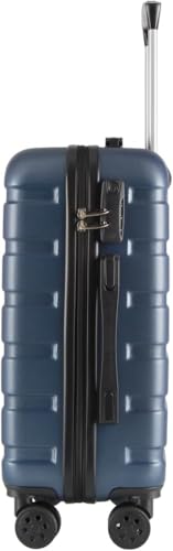 Thumbnail 4 de T-LOVENDO.ES Maleta de cabina con 4 ruedas giratorias 55x40x20 (azul marino) y candado de combinación