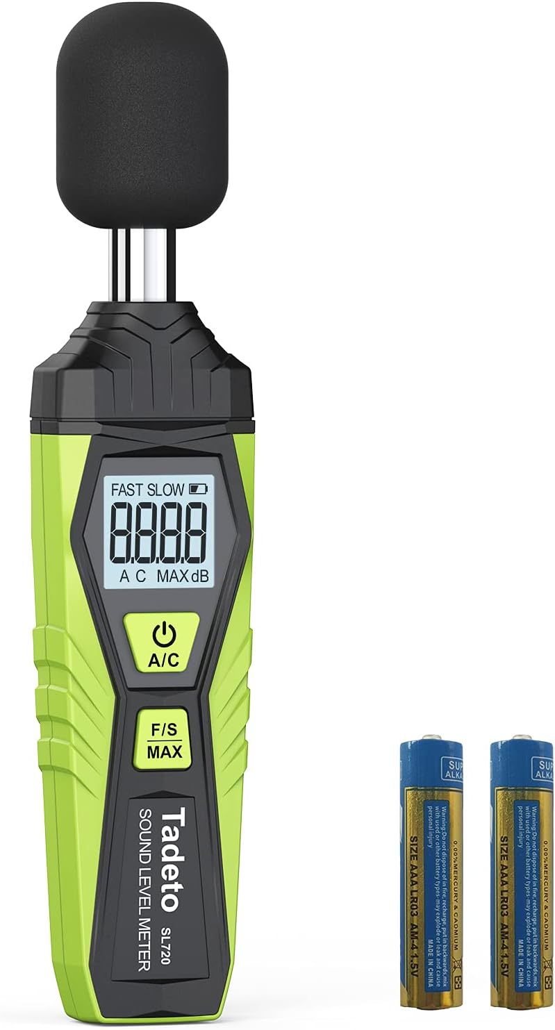 Tadeto Digital Sound Level Meter 30–130 dB