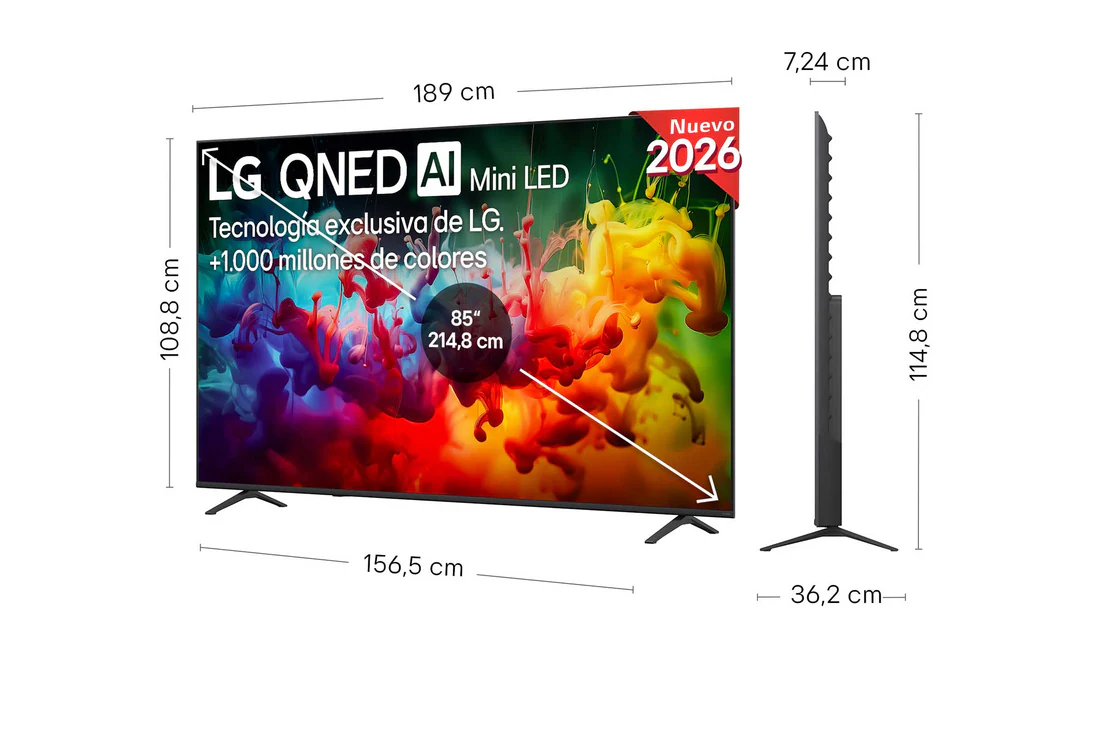 Thumbnail 1 de LG QNED70 B6A 85" – Smart TV 4K MiniLED AI (2026)