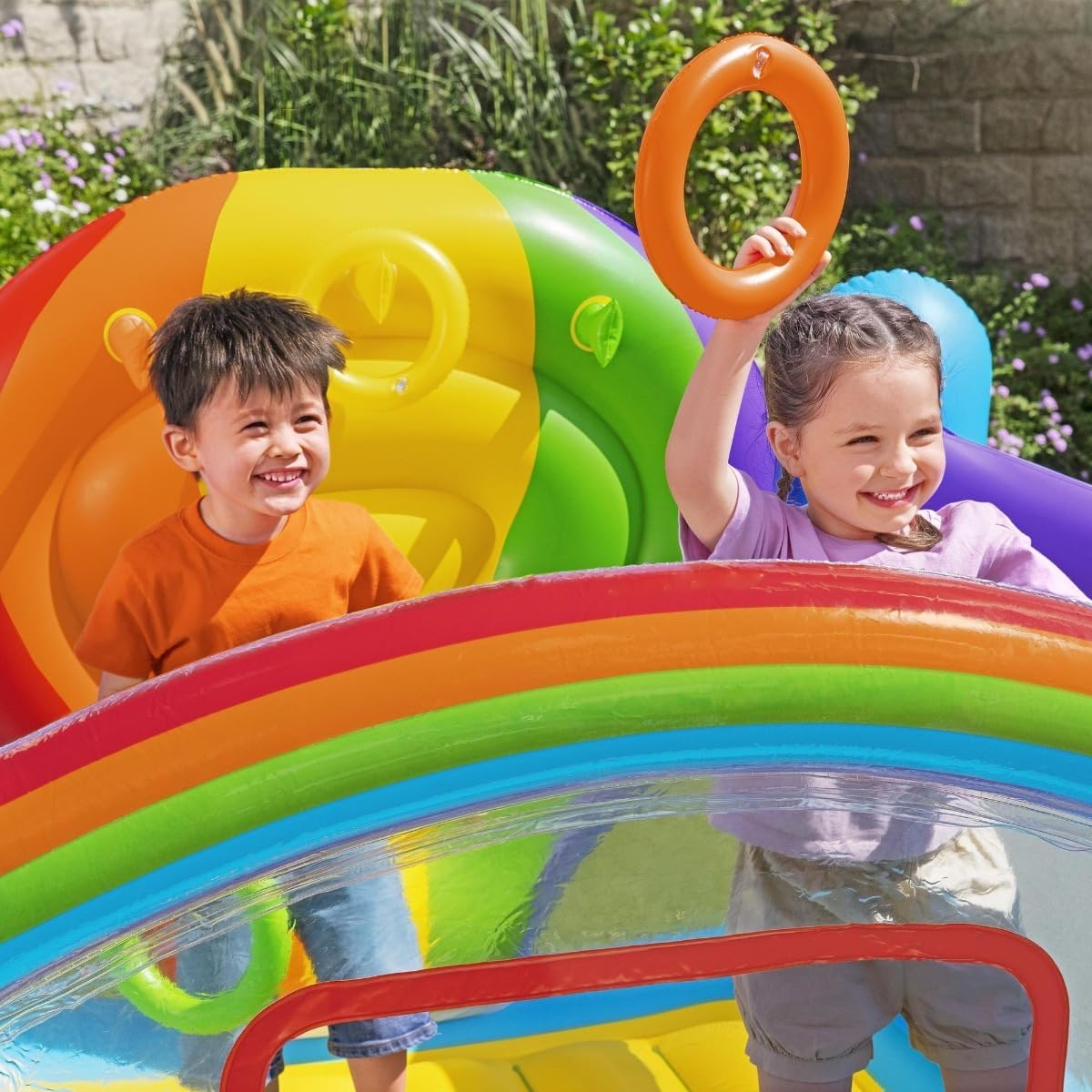 Detalle de Bestway 52269-4 Castello Gonfiabile Jumpin' Balloon – divertimento gonfiabile per bambini dai 3 anni