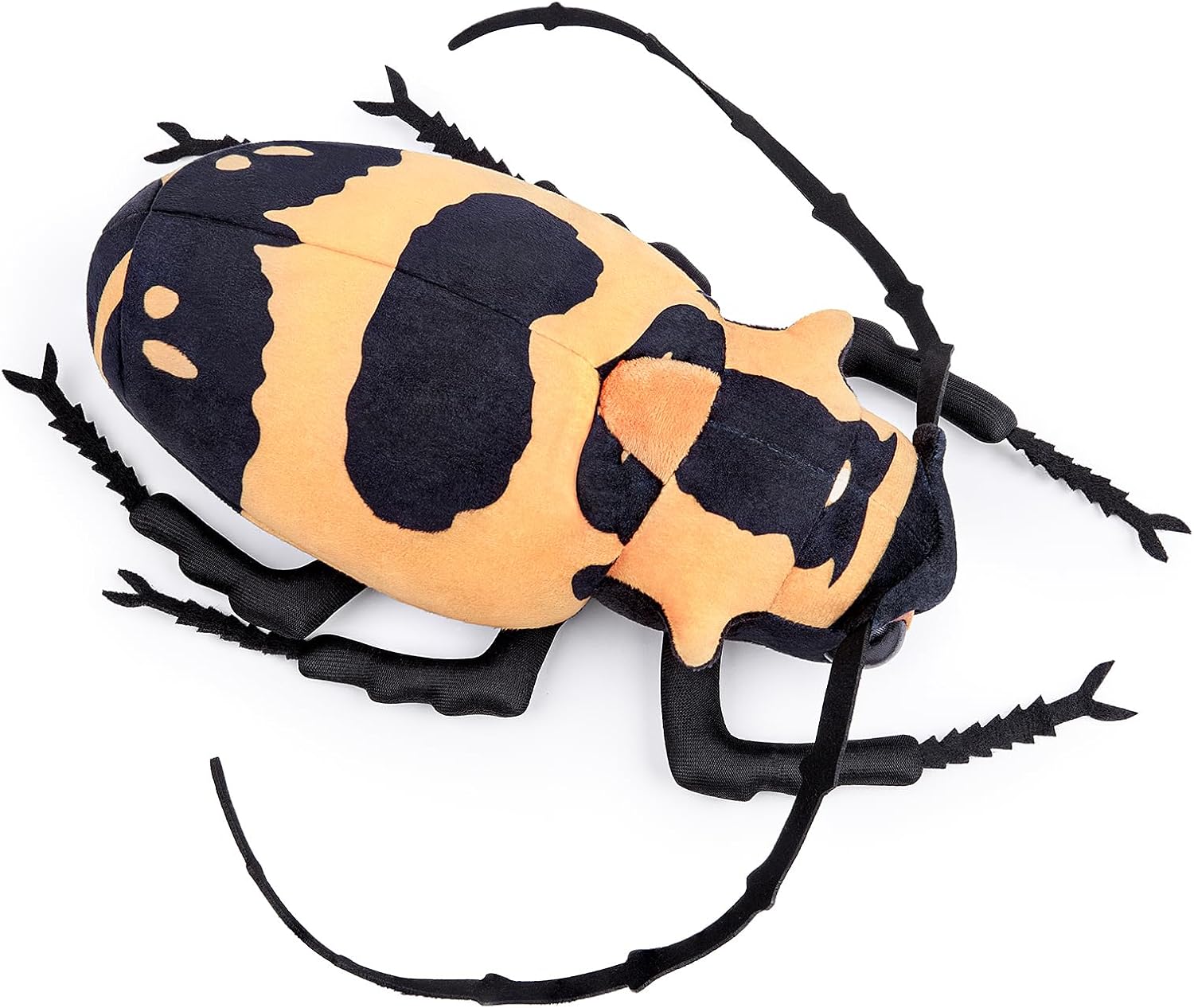 Detalle de Lilizzhoumax Longhorn Beetle Plush Toy 24cm – Realistic, Soft and Whimsical Orange