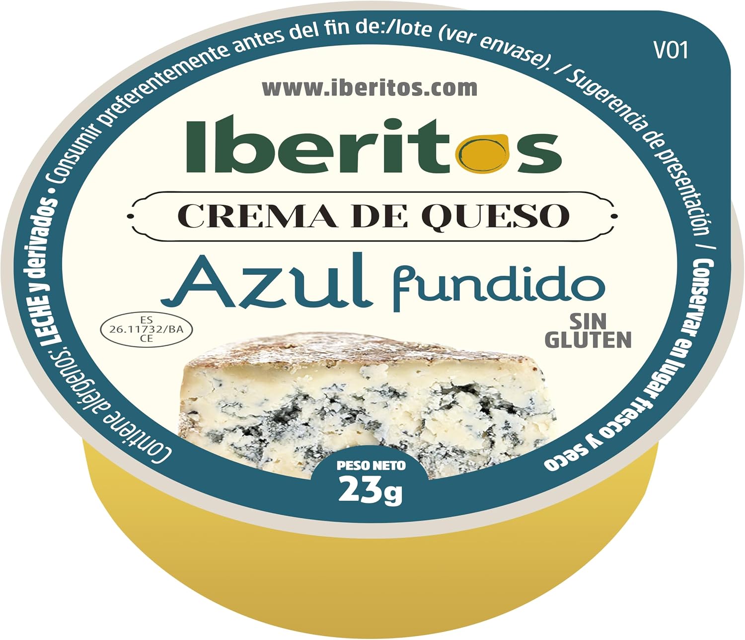 Detalle 2 de Iberitos Surtido Quesos Crema monodosis 18x23 g