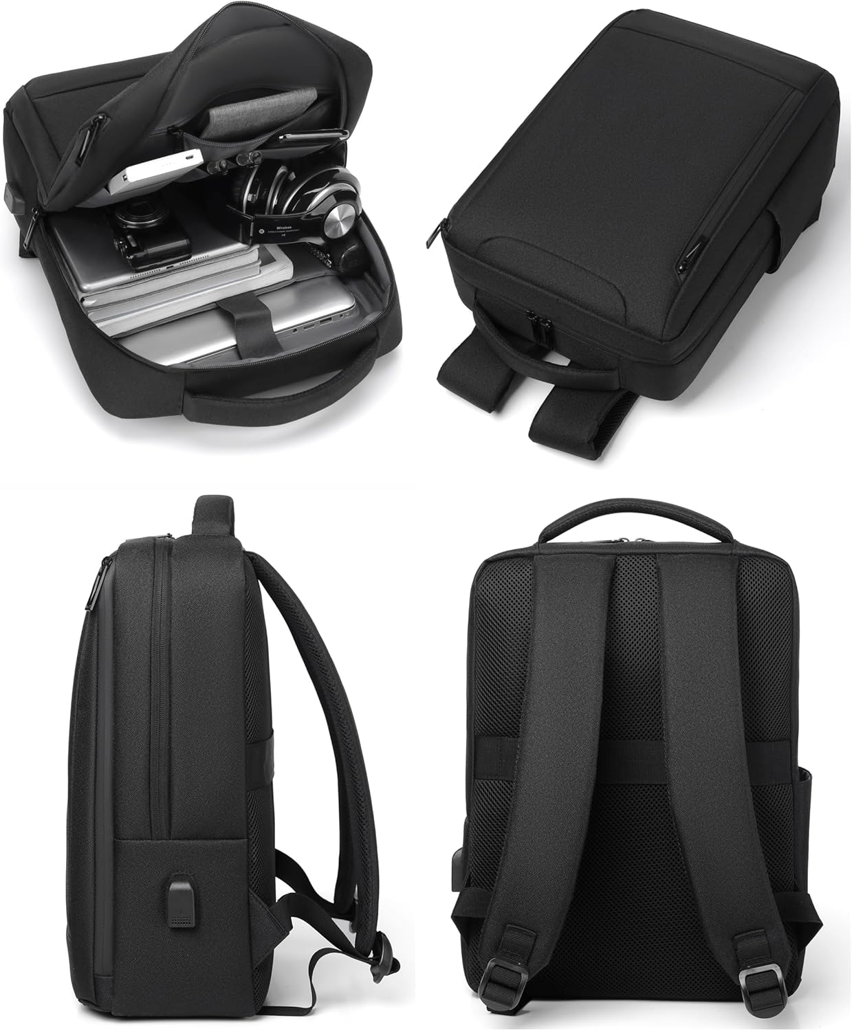 Thumbnail 6 de Mixroom Zaino Porta PC con Scomparto Custodia per Laptop fino a 15.6" – Modello Z38, Grigio