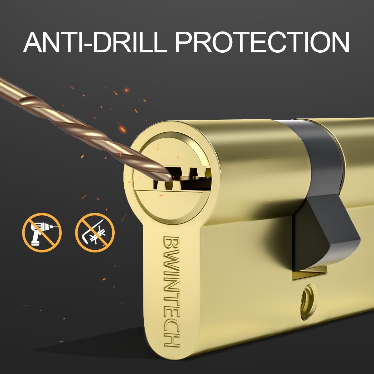 Thumbnail 2 de Bwintech Messingzylinder 45/55mm Euro
