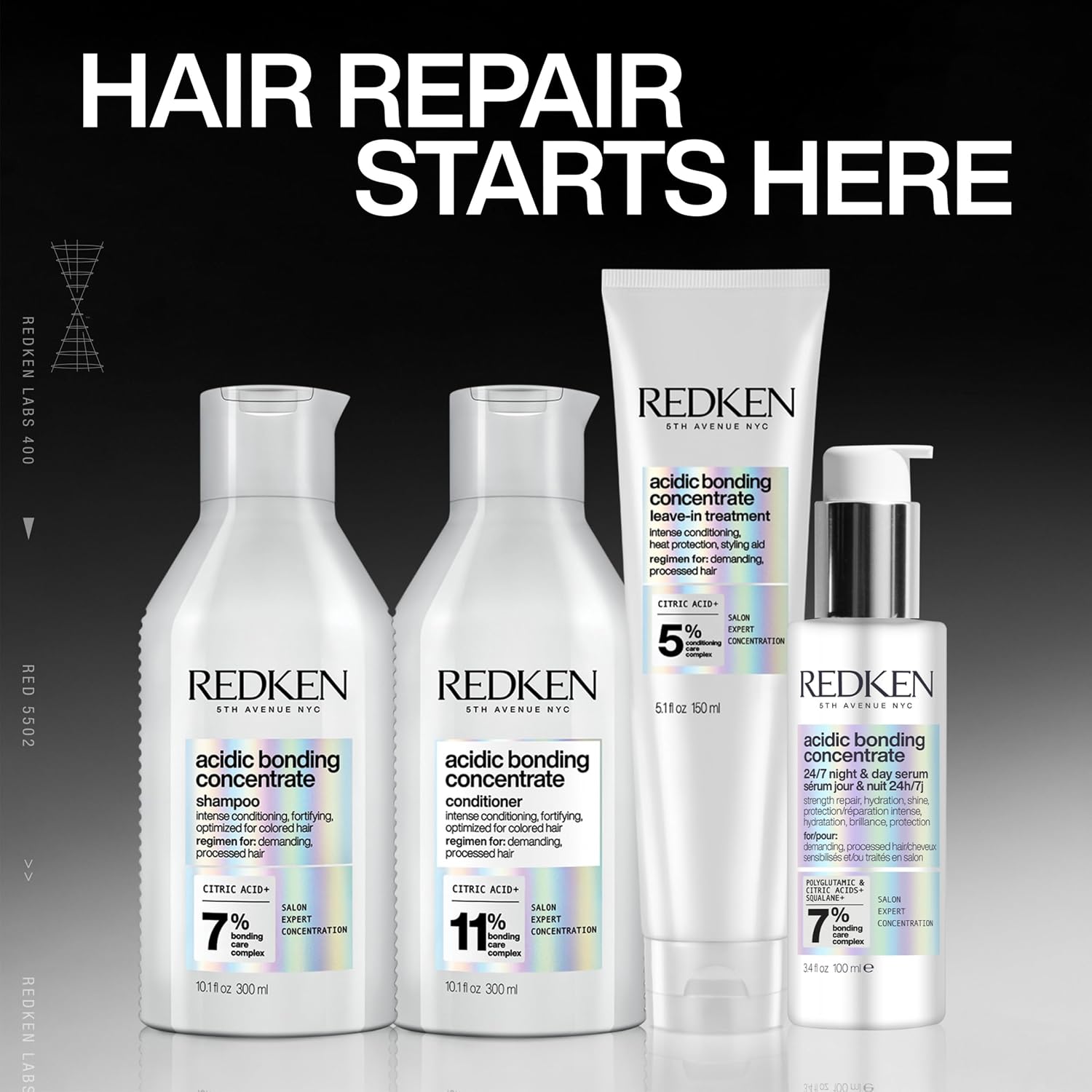 Detalle de Redken Acidic Bonding Concentrate Conditioner – rich leave-on conditioner for dry, damaged & coloured hair