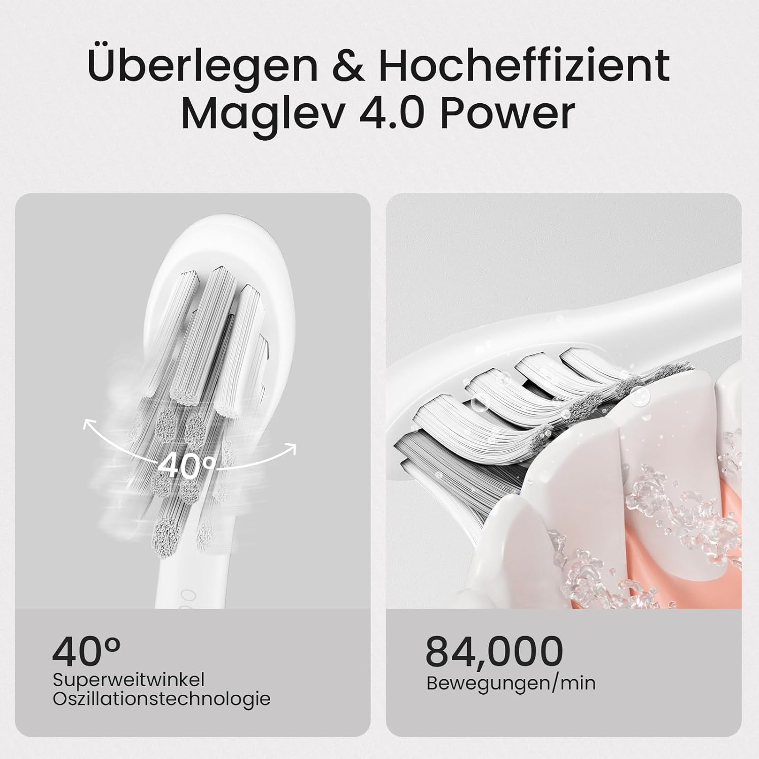 Thumbnail 5 de Oclean X Elite 10 elektrische Zahnbürste mit Touchscreen, 5 Modi und 12-Bereichsverfolgung