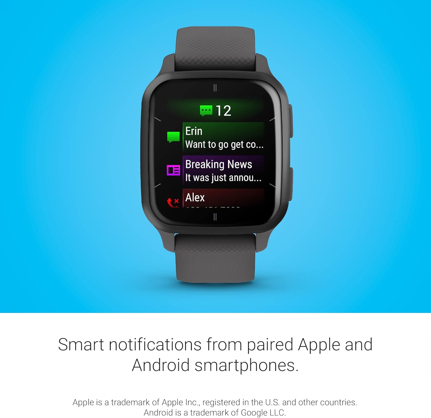 Thumbnail 5 de Garmin Venu® Sq 2 GPS Smartwatch (Slate and Shadow Gray) with AMOLED Display