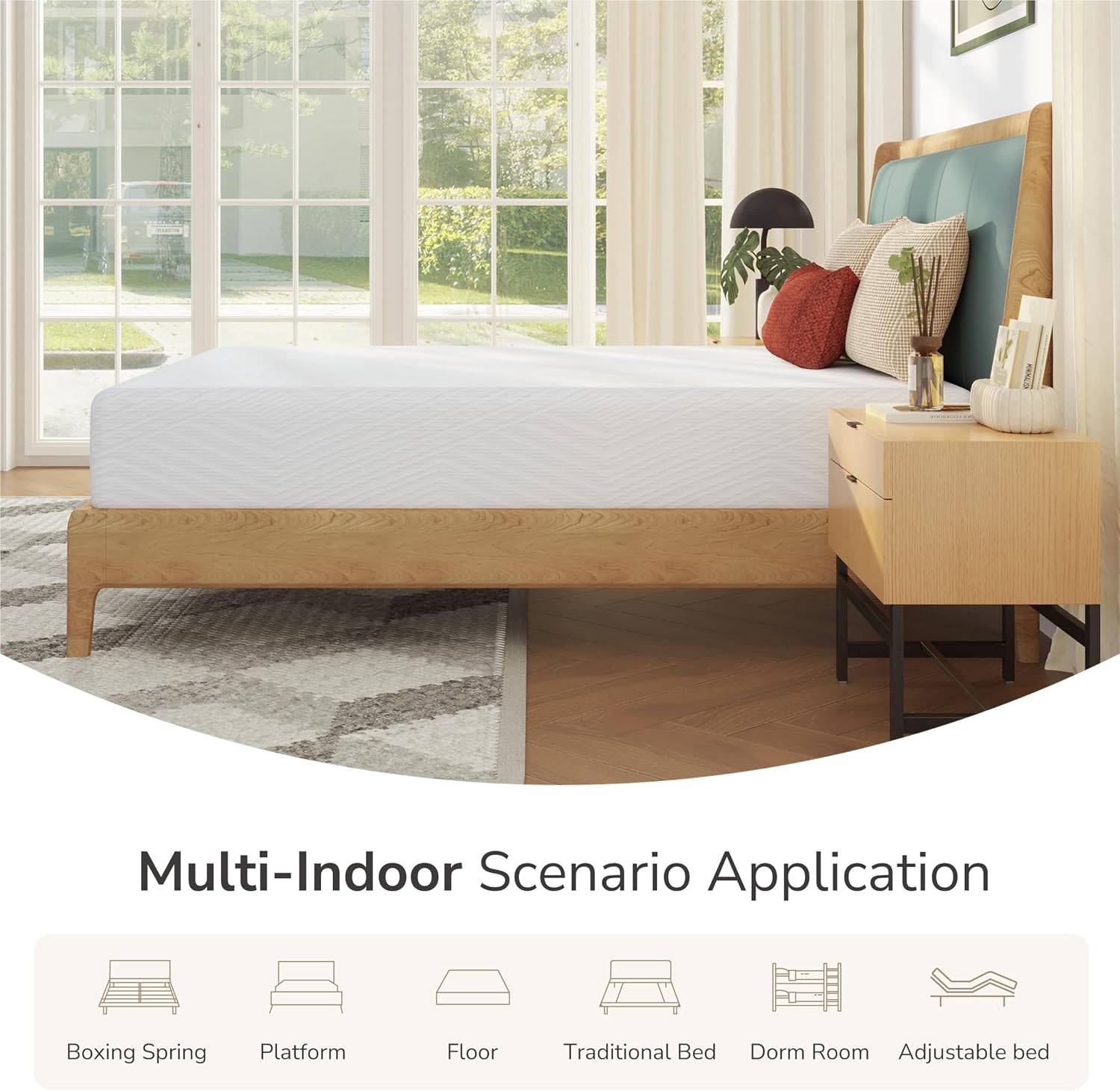 Thumbnail 6 de MLILY Queen 8-Inch Memory Foam Mattress, Medium-Firm, Made in USA