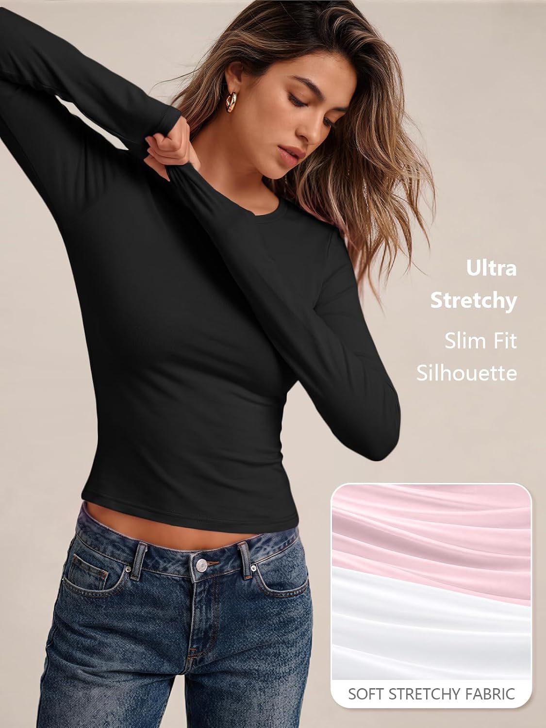 Thumbnail 6 de Trendy Queen Womens Long Sleeve Crop Top