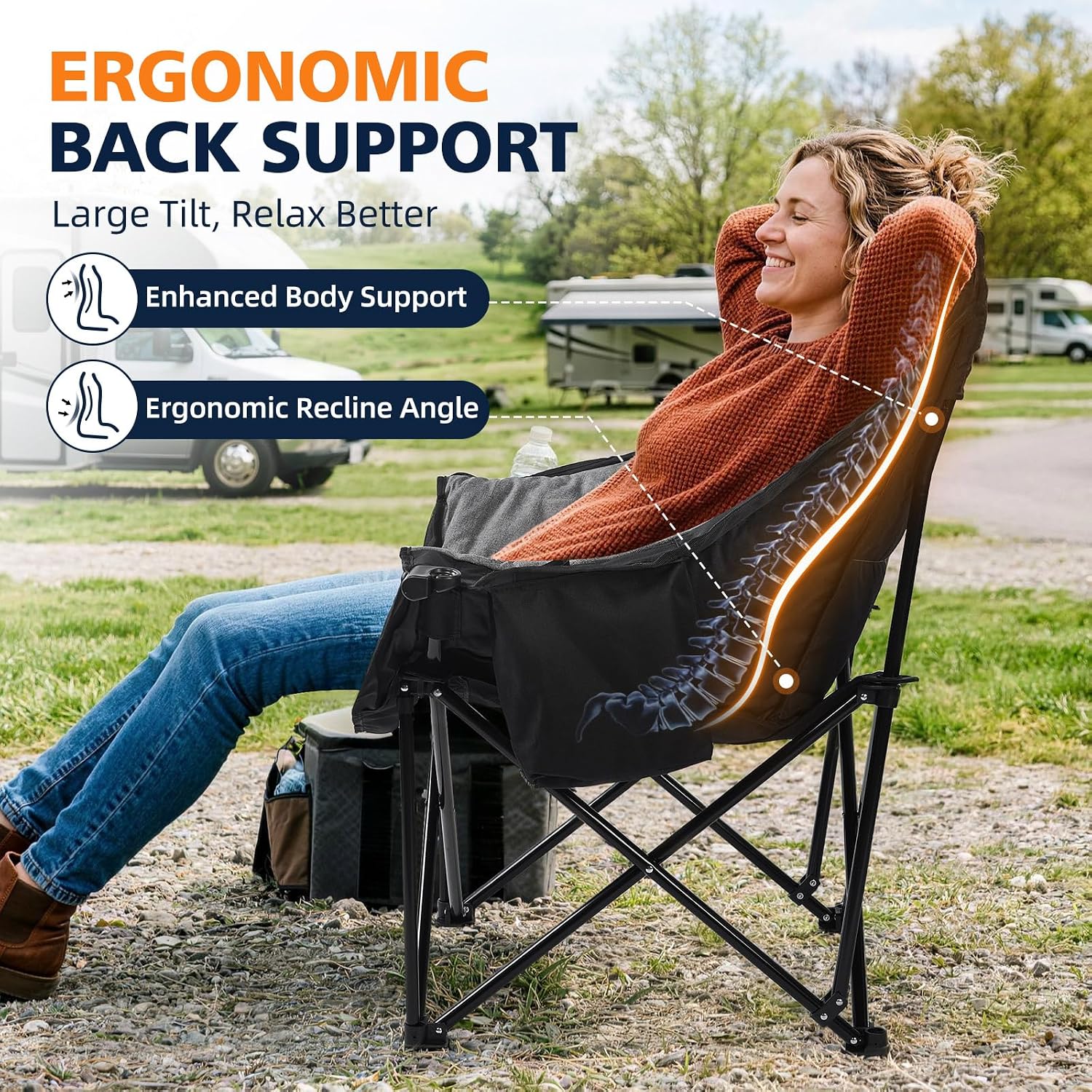 Detalle 1 de DasEpic Oversized Camping Chair 500 lbs