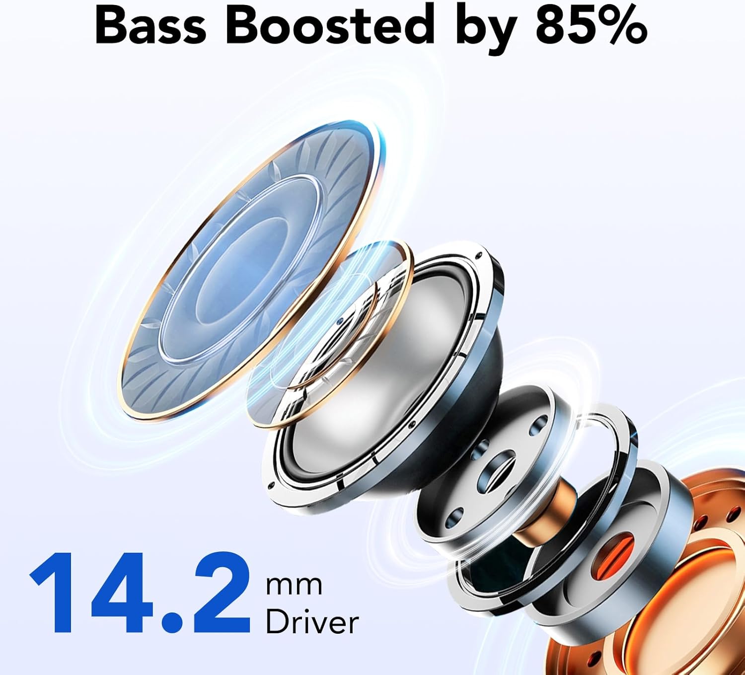 Thumbnail 1 de IKT 50Hrs Wireless Earbuds with Bluetooth 5.3