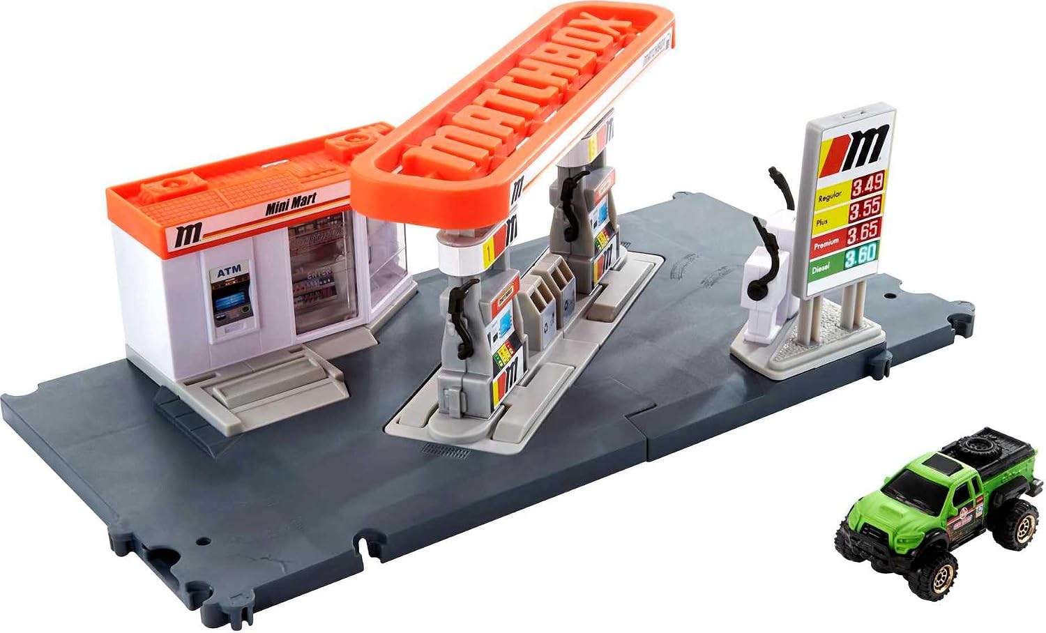 Detalle de Matchbox Action Drivers Fuel Station playset