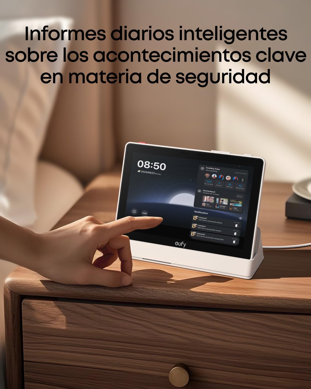 Detalle 2 de eufy Smart Display 8'' Control hogar