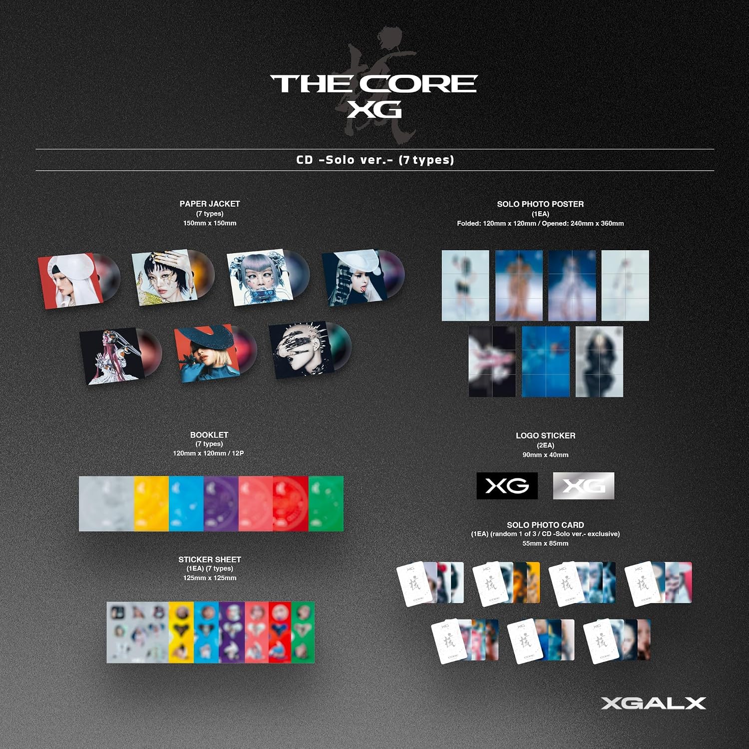 Detalle de XG THE CORE - 核 (AL) CHISA ver. フルアルバム・紙ジャケット仕様