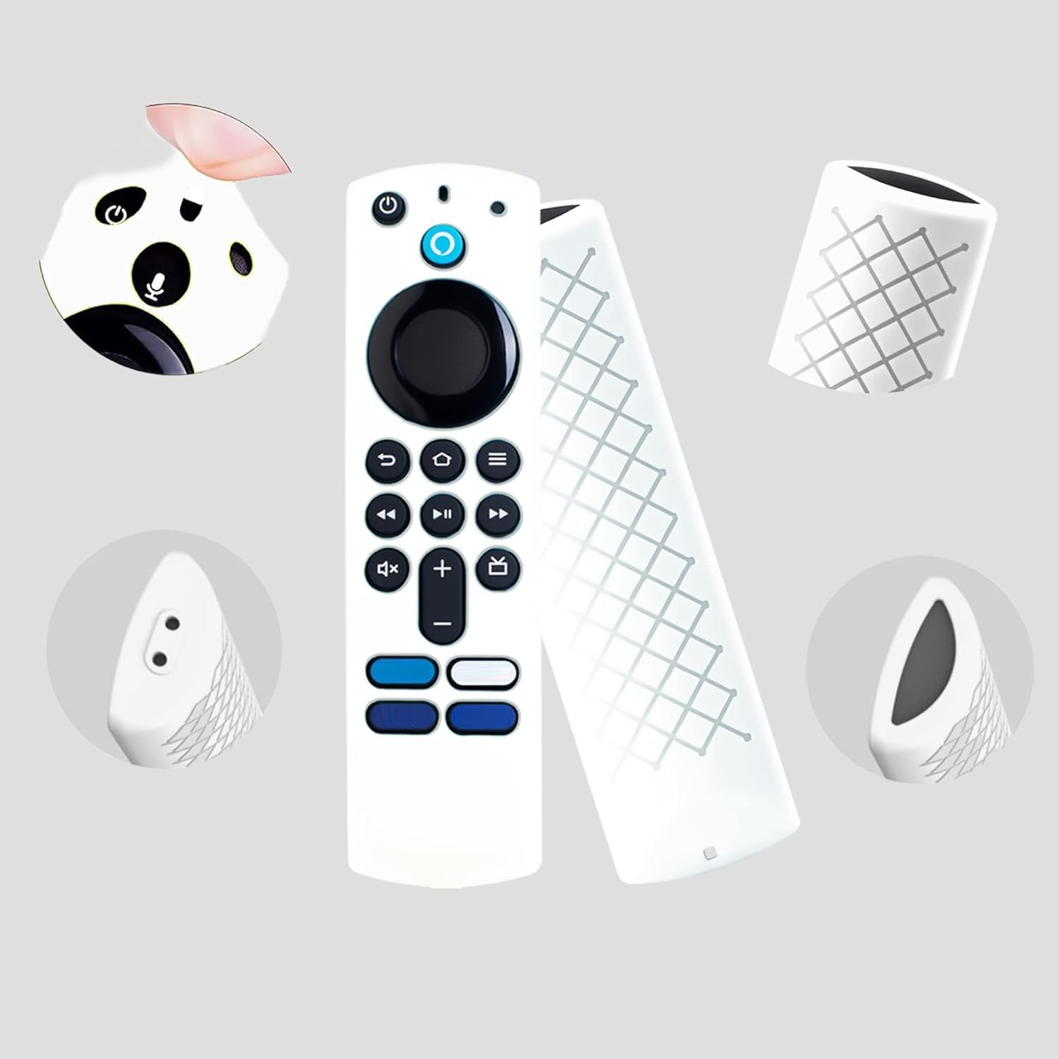 Thumbnail 4 de Silicone Remote Cover Replacement for Smart HD Streaming / 4K Remote (3rd & 4K models) with Lanyard