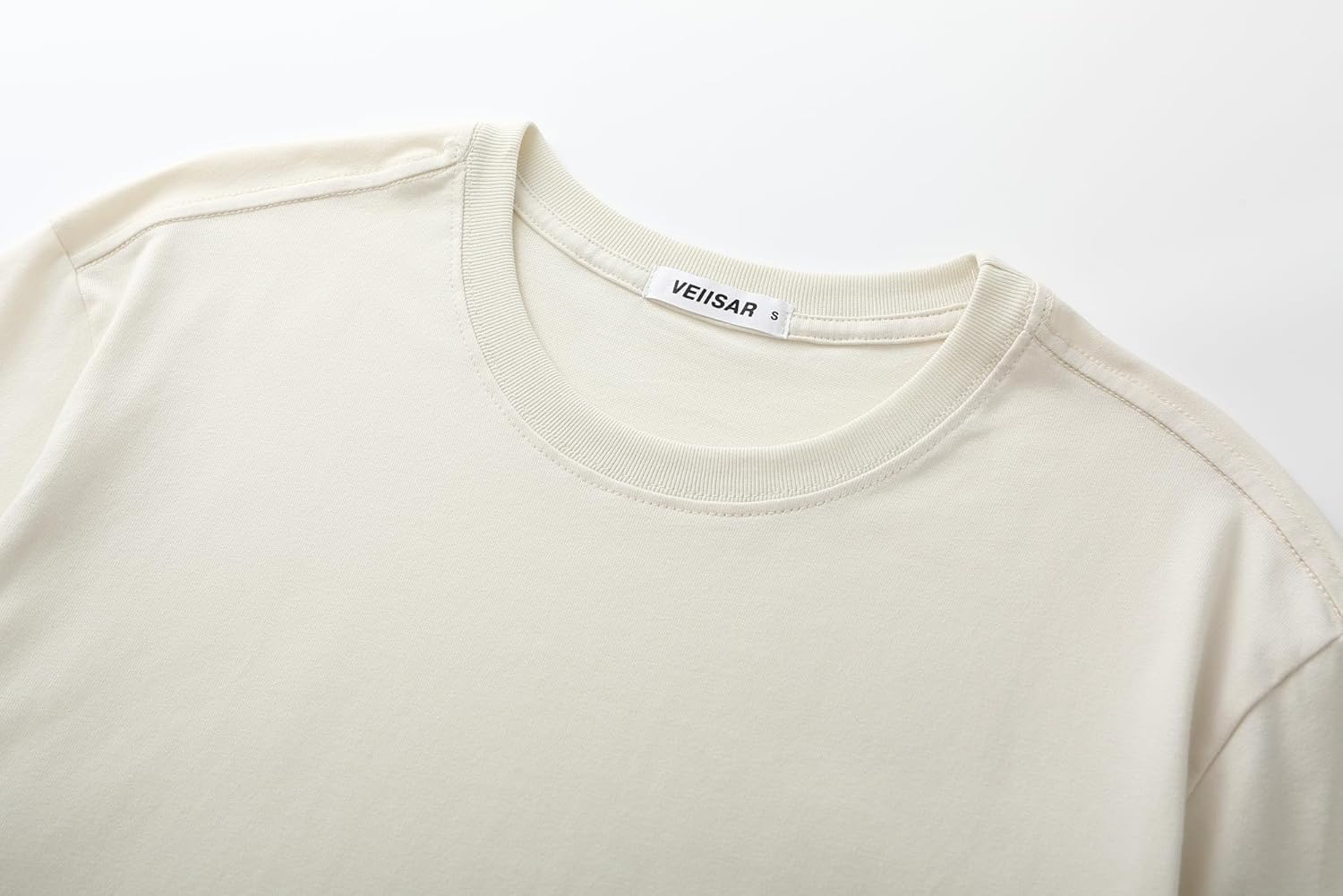 Thumbnail 3 de VEIISAR Men’s Heavy Weight Crew Neck T-Shirt (Pre-Shrunk) — Premium Cotton Tee, Sizes S–3XL+