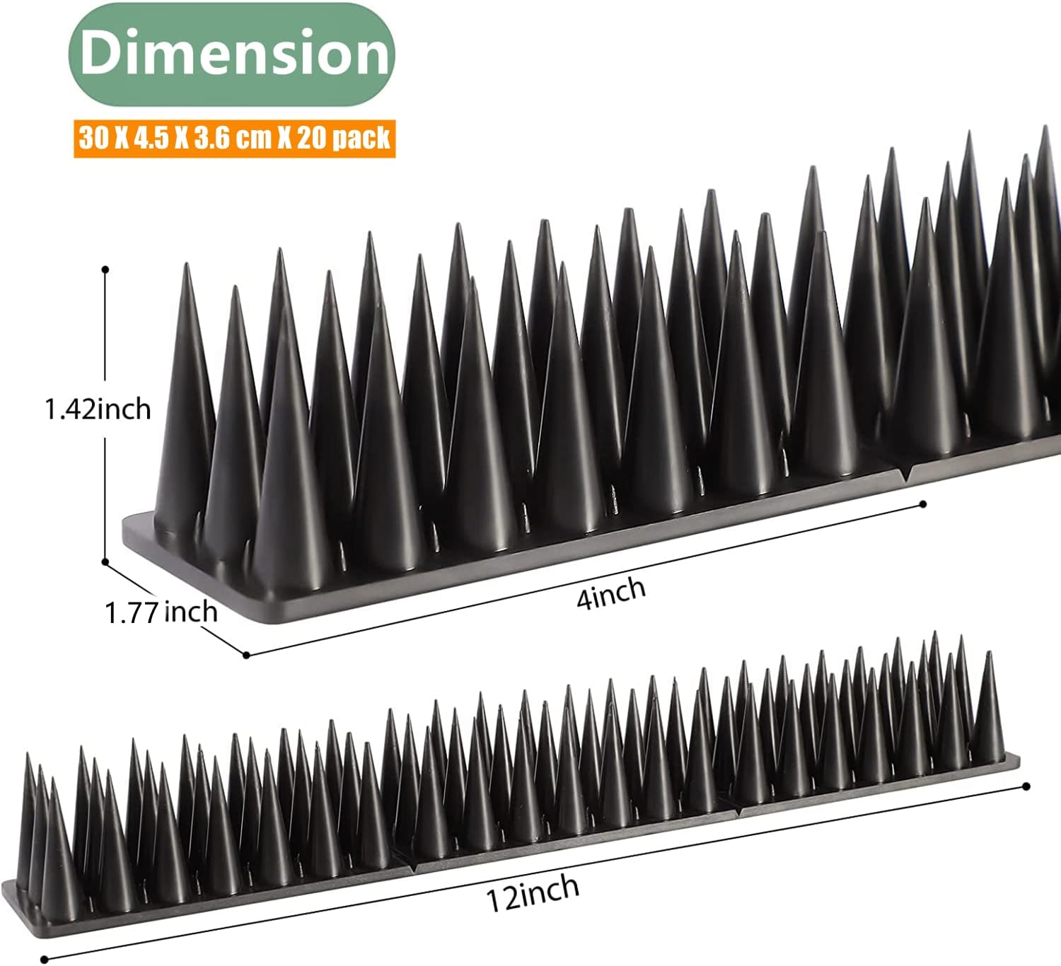 Detalle de Apluskis Upgraded Bird Spikes 6m pack 🐦
